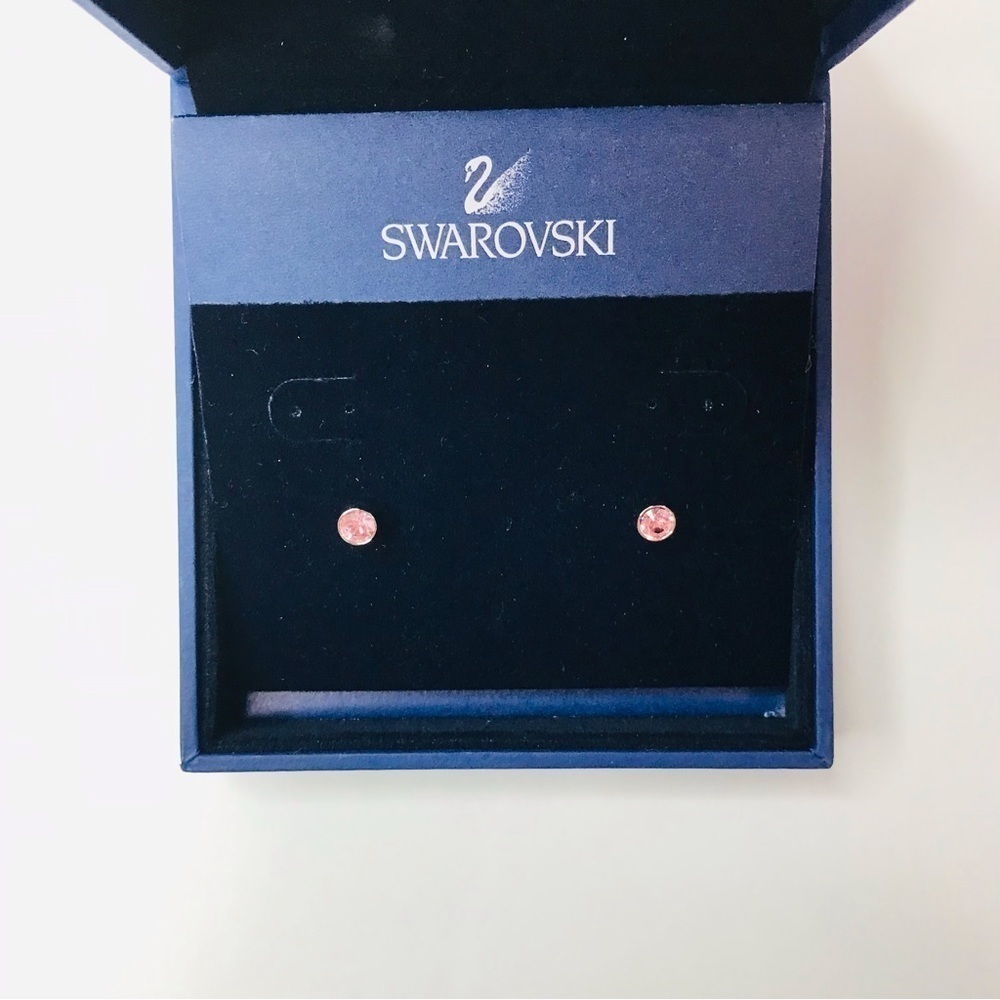 New SWAROVSKI Pink Harley Crystal Stud Earrings